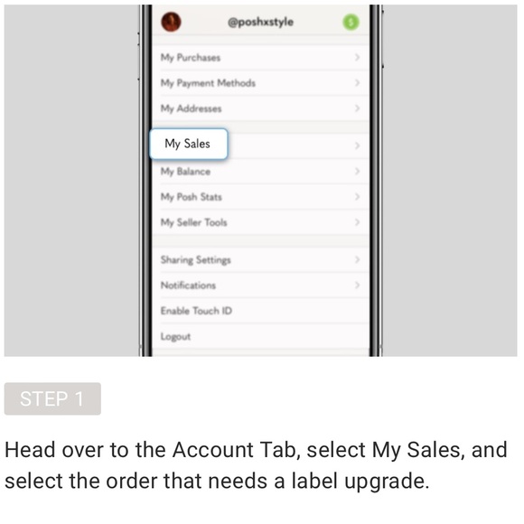 POSHTIP how to buy extra shipping for heavy or bulky items on Poshmark - Picture 2 of 8